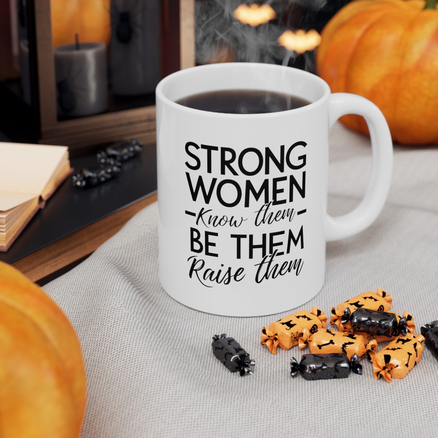Strong Women Ceramic Mug, (11oz, 15oz)