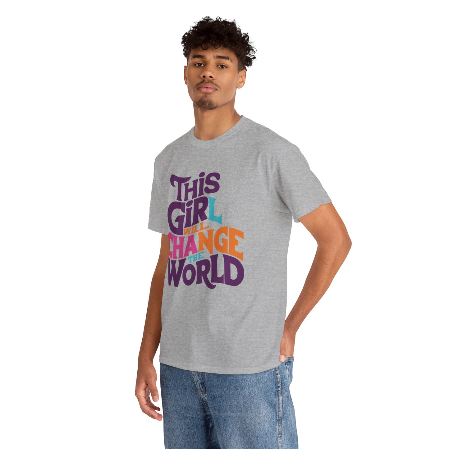 This Girl Printed  T Shirt with Hearts