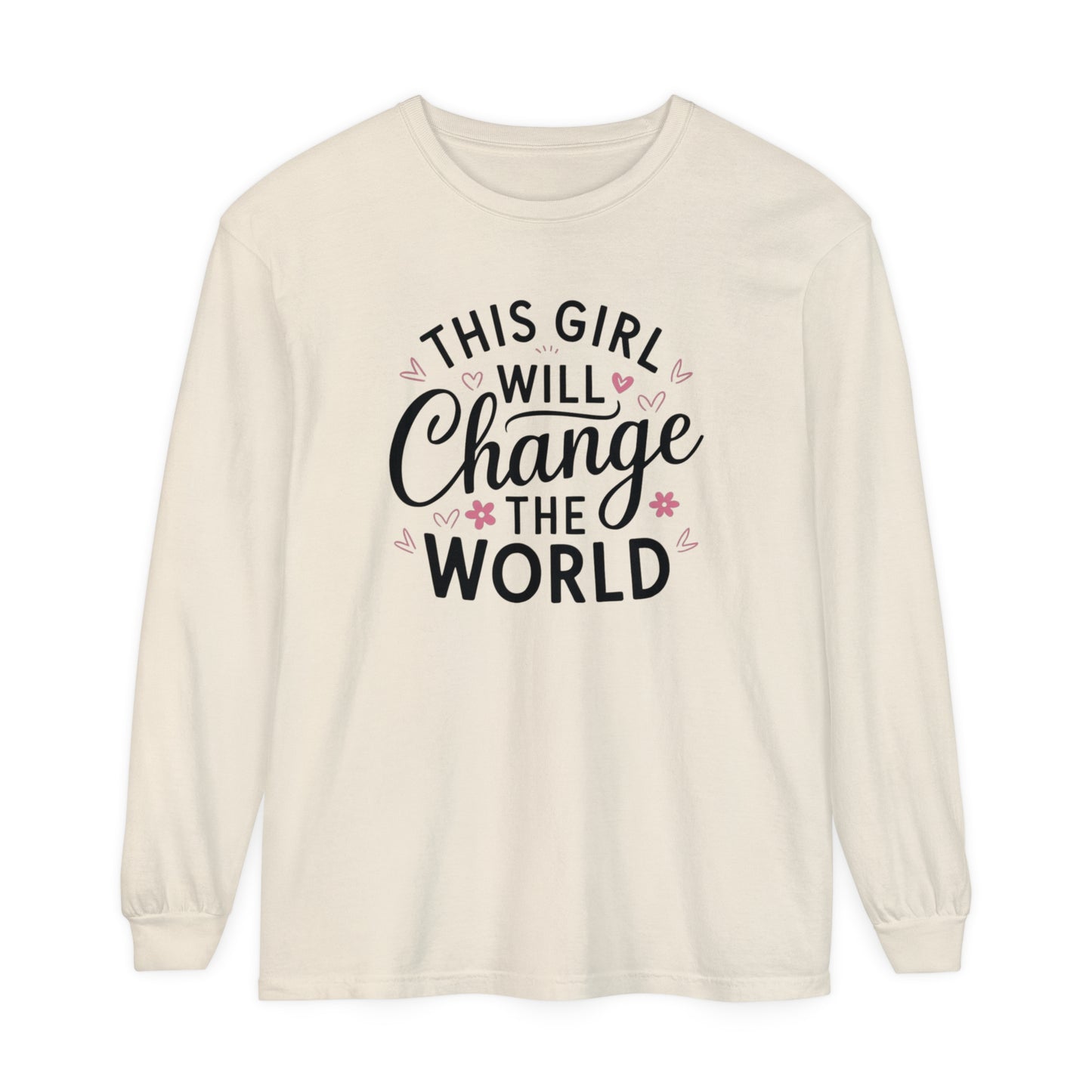 This Girl Garment-dyed Long Sleeve T-Shirt