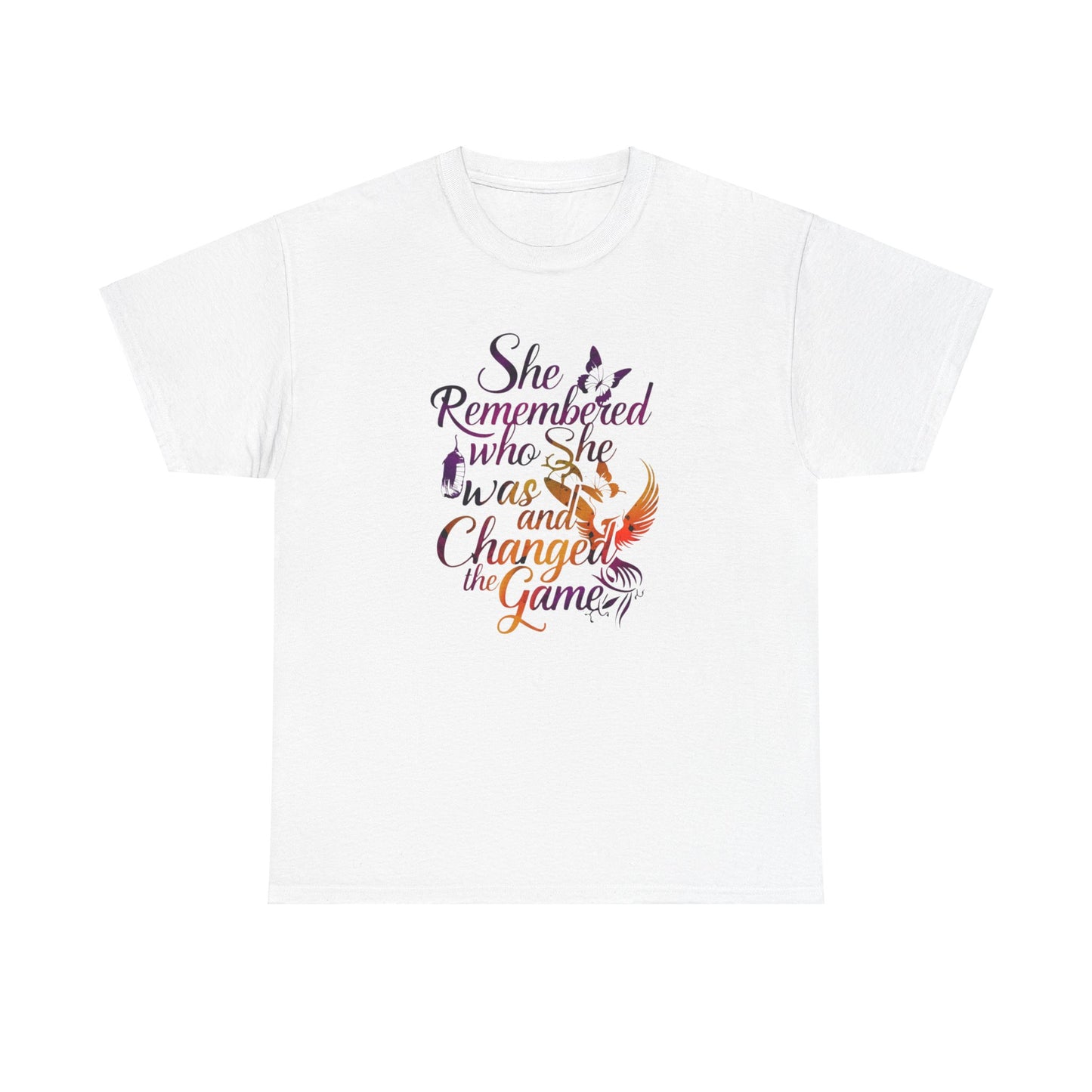 She Remembered Who She Was T Shirt with Hearts