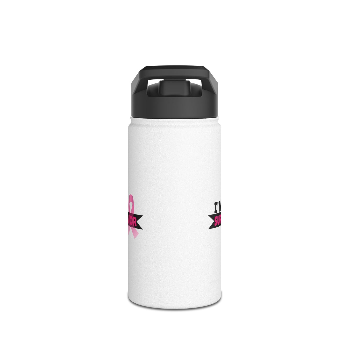 IM A Survivor  Stainless Steel Water Bottle, Standard Lid
