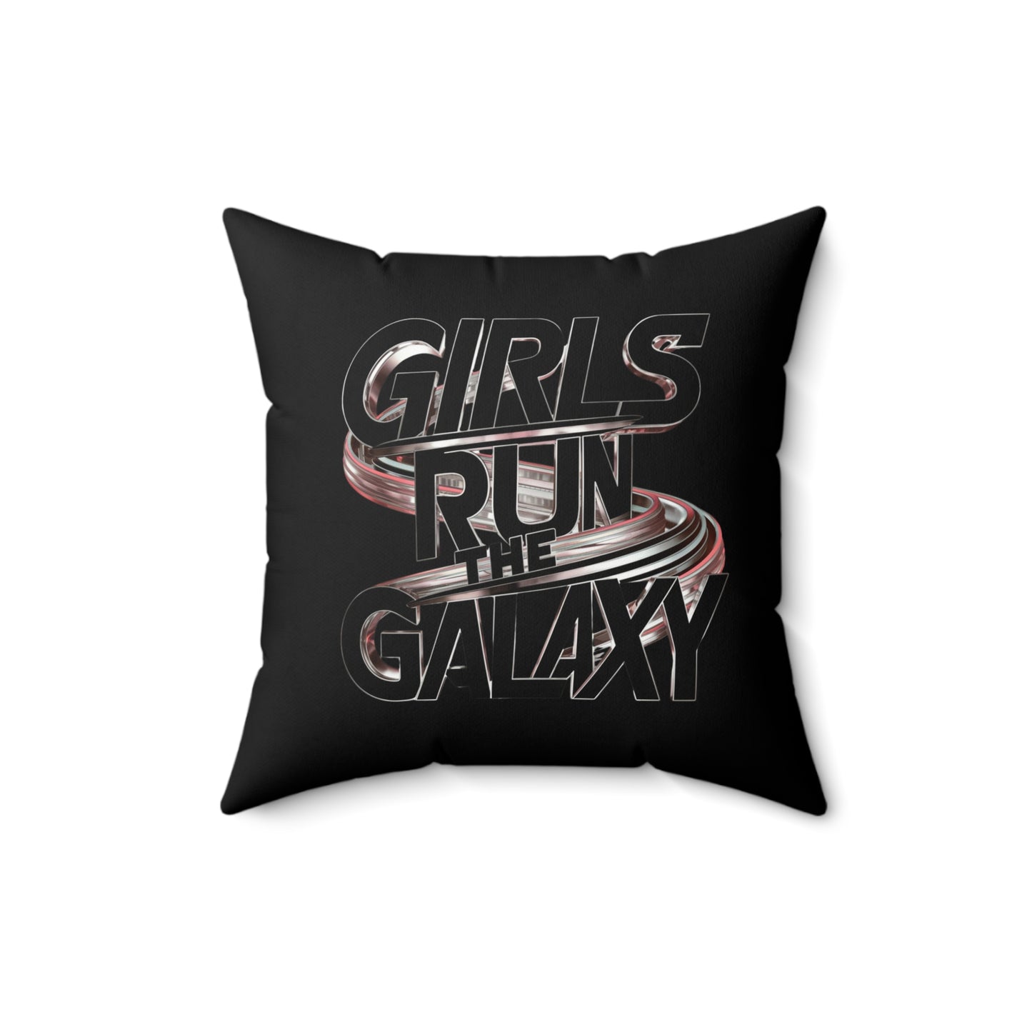 Girls Run   Spun Polyester Square Pillow