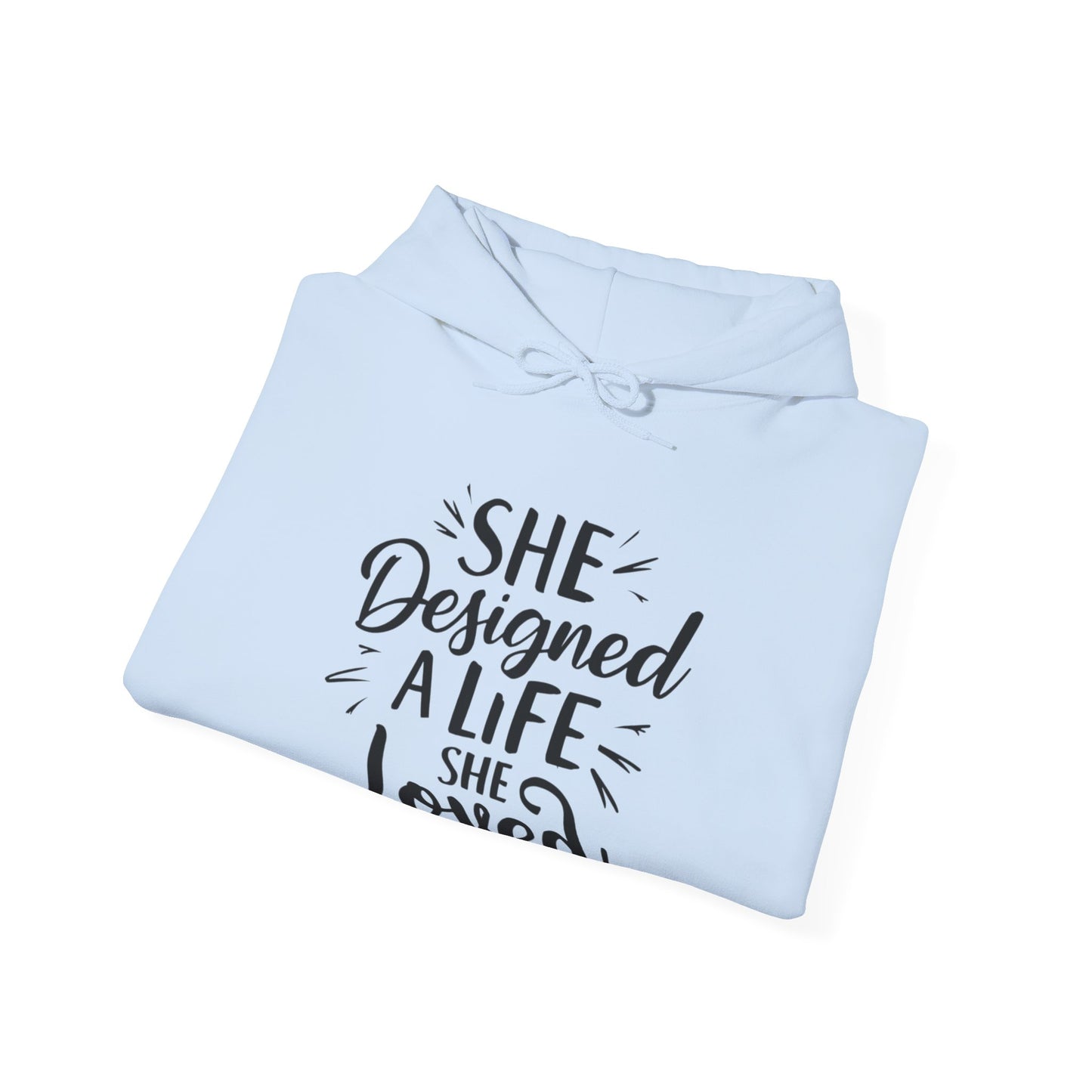 She Designed Printed Unisex Heavy Blend™ Hooded Sweatshirt