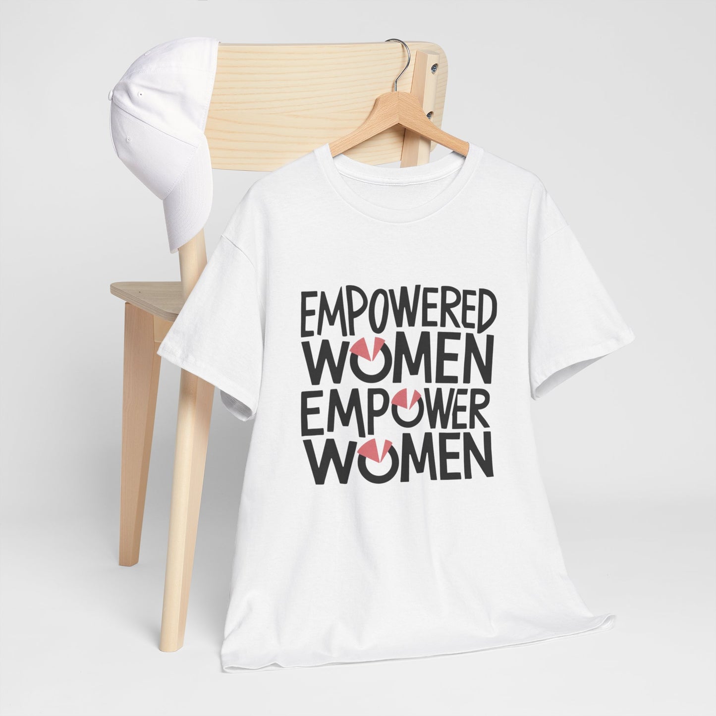 Empowered Printed T Shirt with Hearts