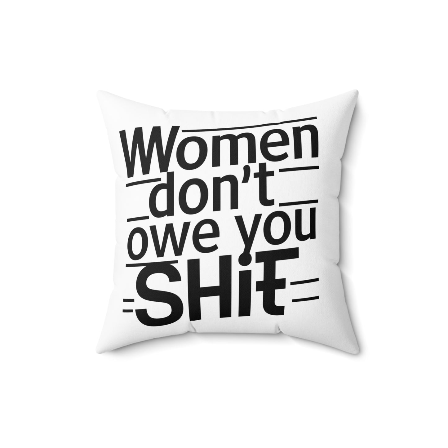 Women Spun Polyester Square Pillow