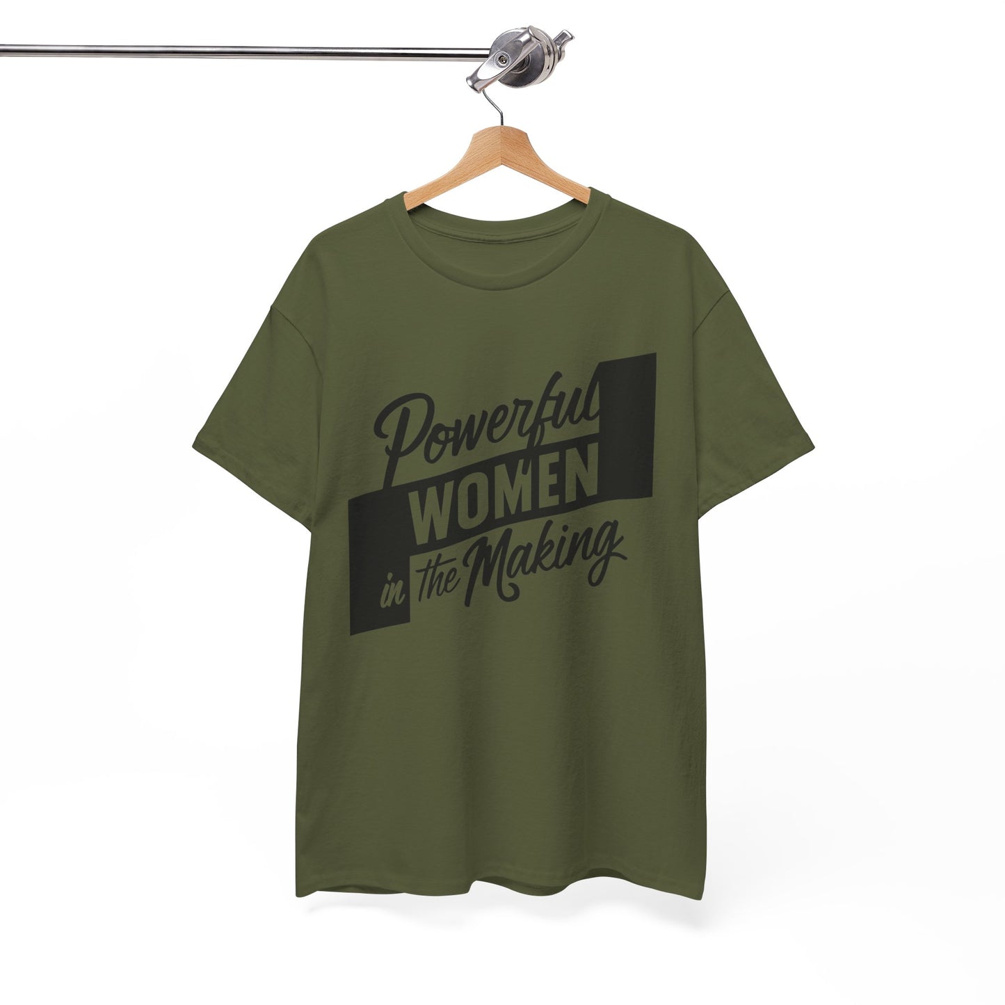 Powerful Women Printed T Shirt with Hearts