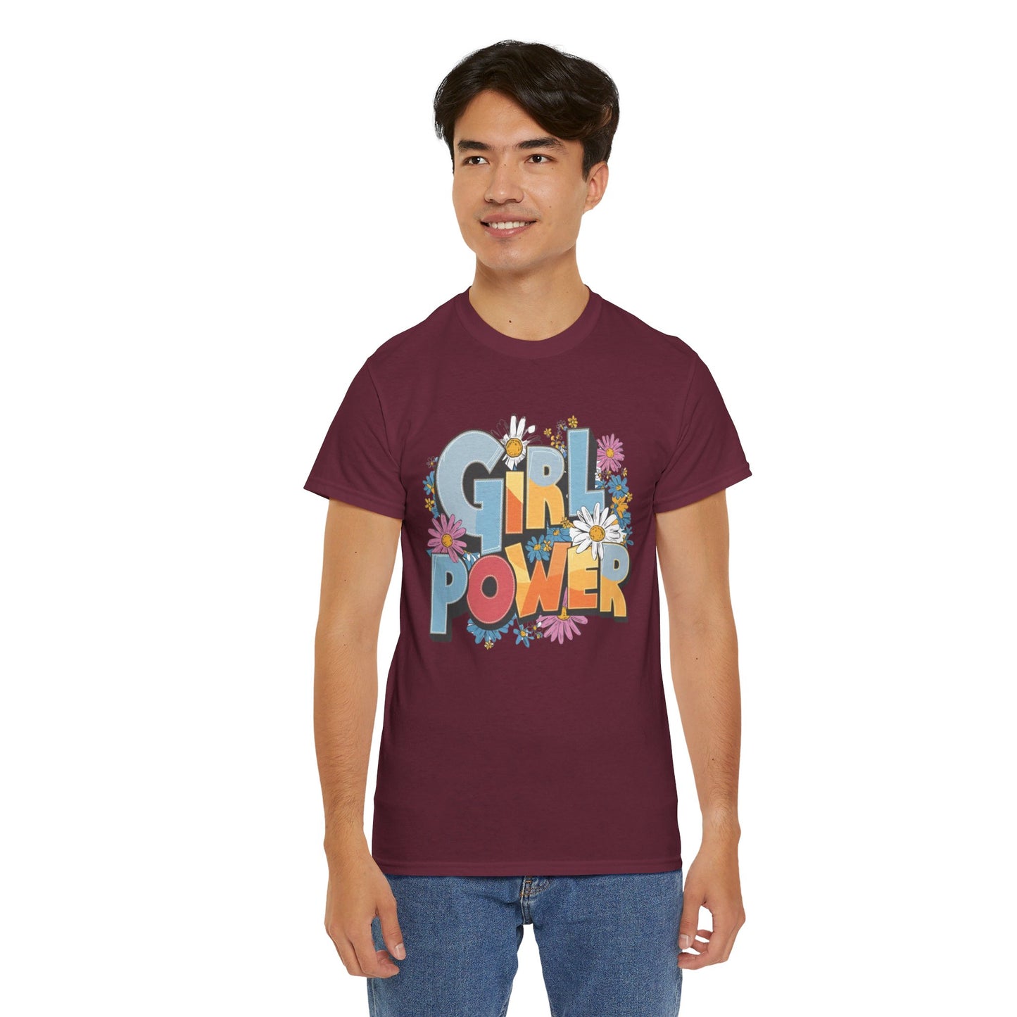 Girl Power Women Heavy Cotton Tee