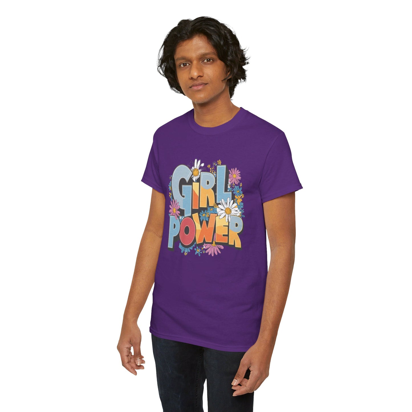 Girl Power Women Heavy Cotton Tee
