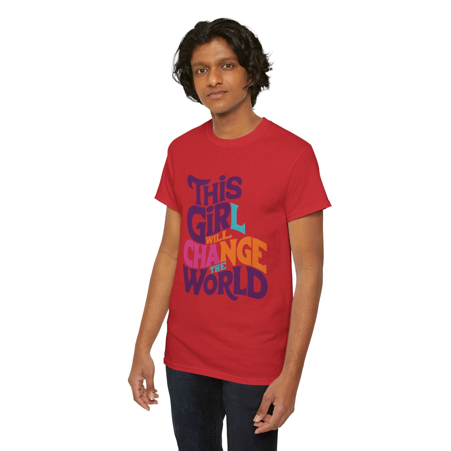 This Girl Printed  T Shirt with Hearts