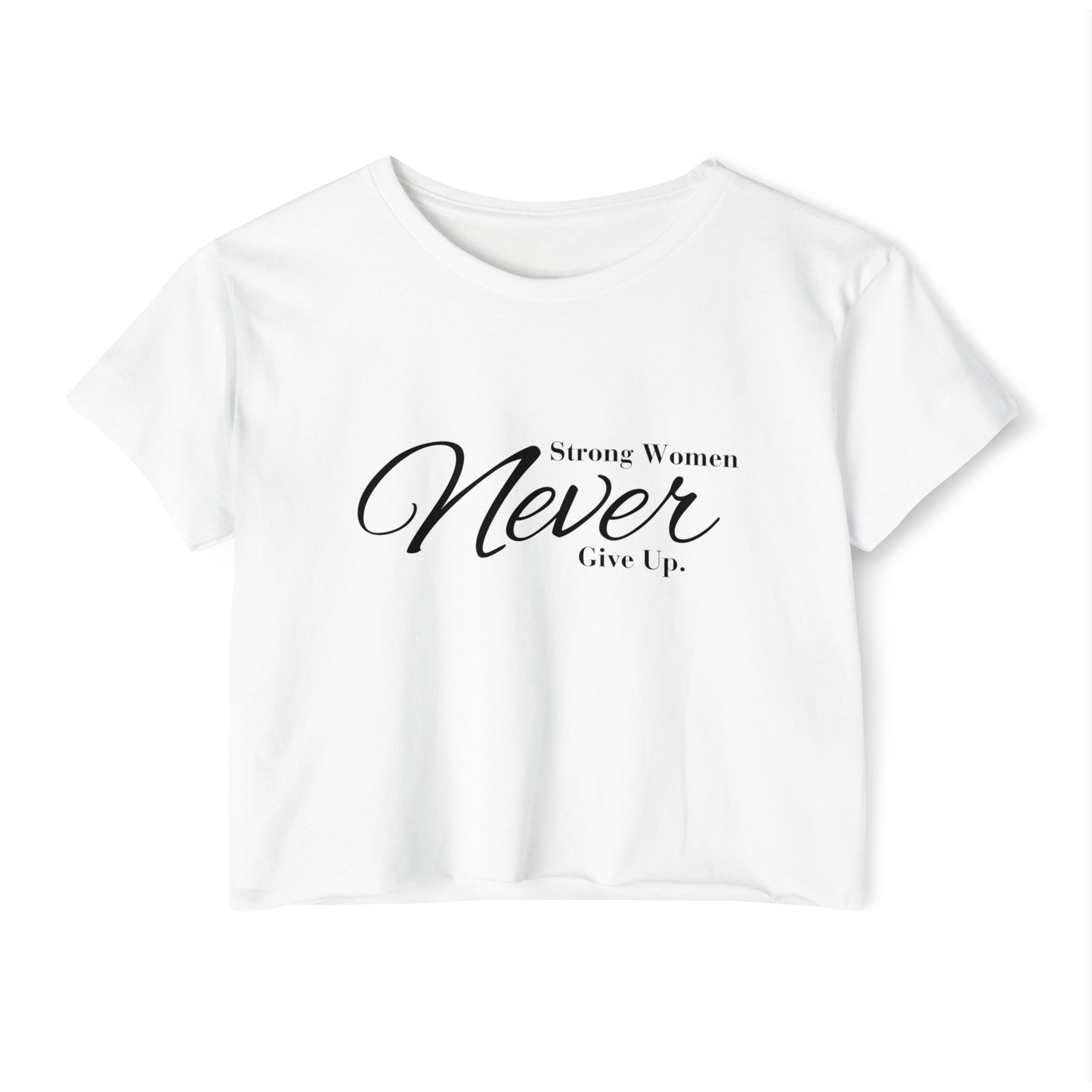Strong women never women's Women's Festival Crop Top