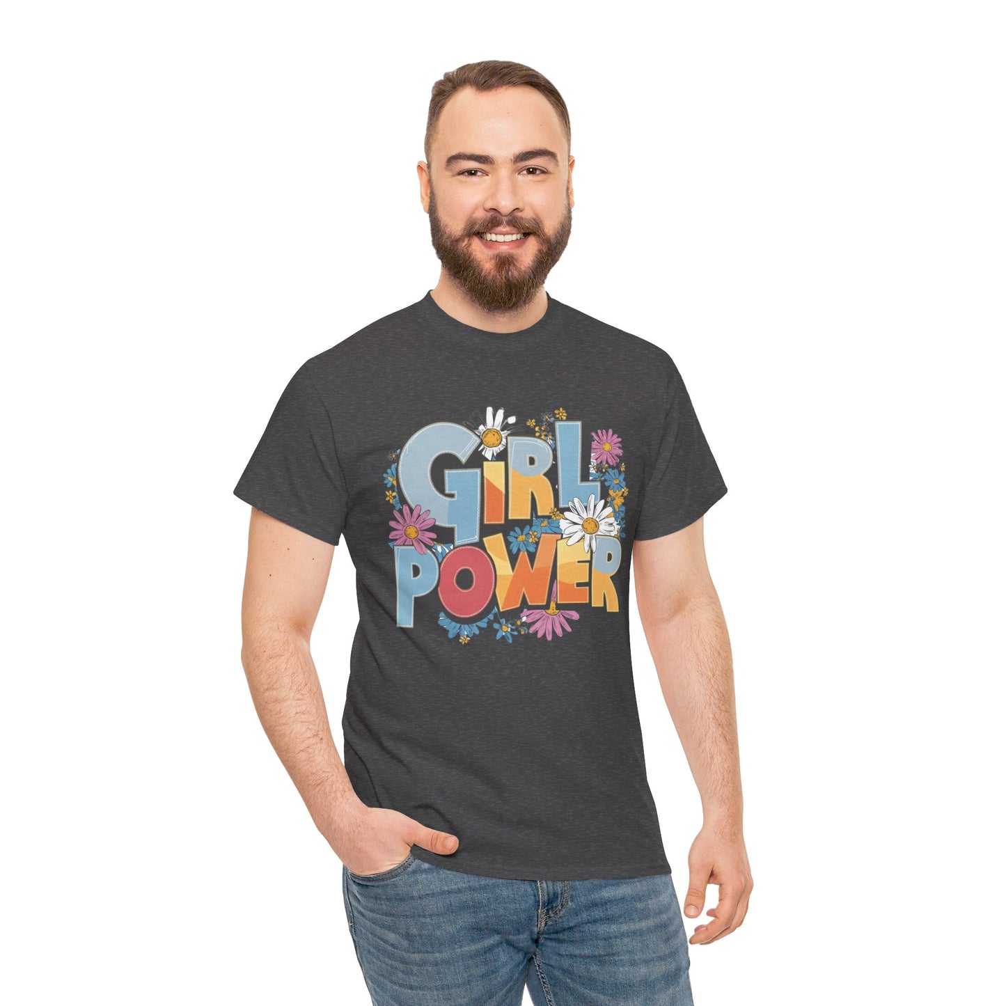 Girl Power Women Heavy Cotton Tee