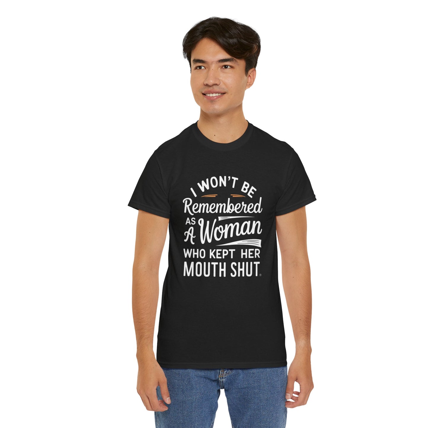I WON'T Be Printed  T Shirt with Hearts