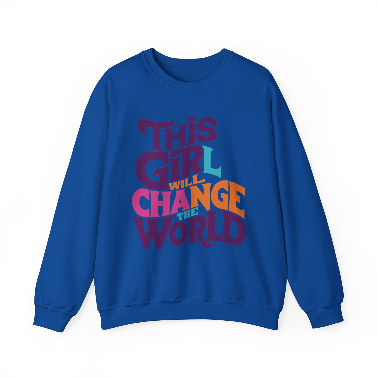 This Girl Will Change the World Unisex Heavy Blend™ Crewneck Sweatshirt