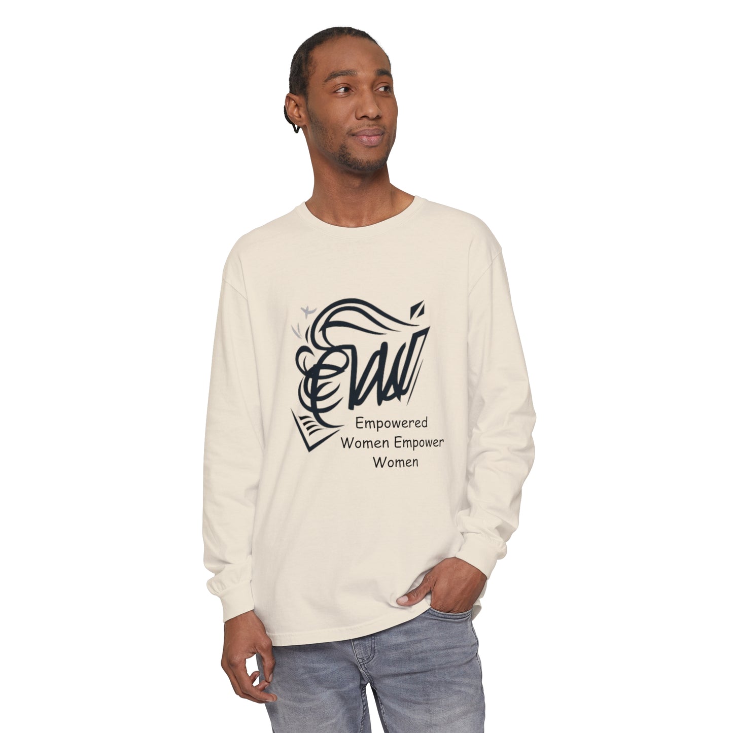 Empowered Women Garment-dyed Long Sleeve T-Shirt