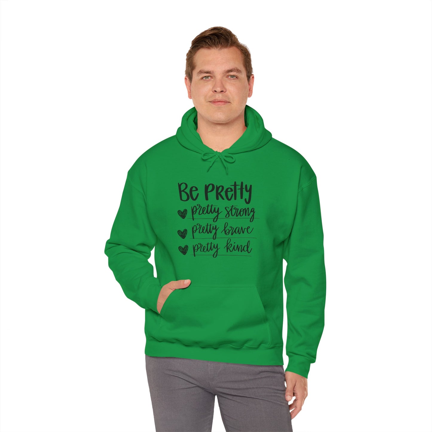 Be Pretty Pretty Strong Unisex Heavy Blend™ Hooded Sweatshirt
