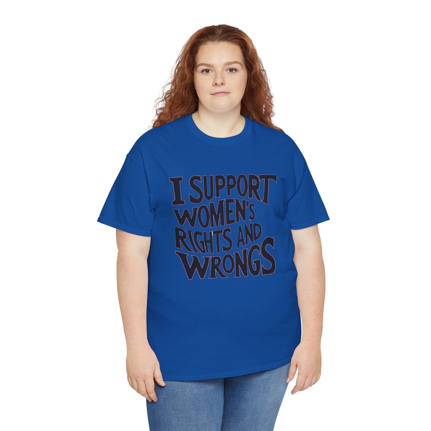 I Support Printed T Shirt with Hearts