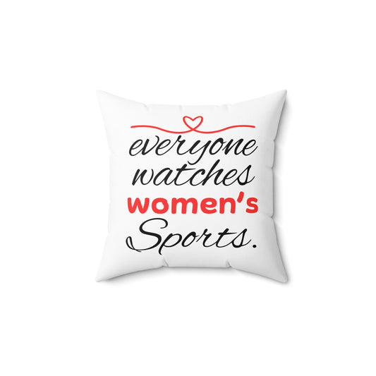 Everyone Spun Polyester Square Pillow