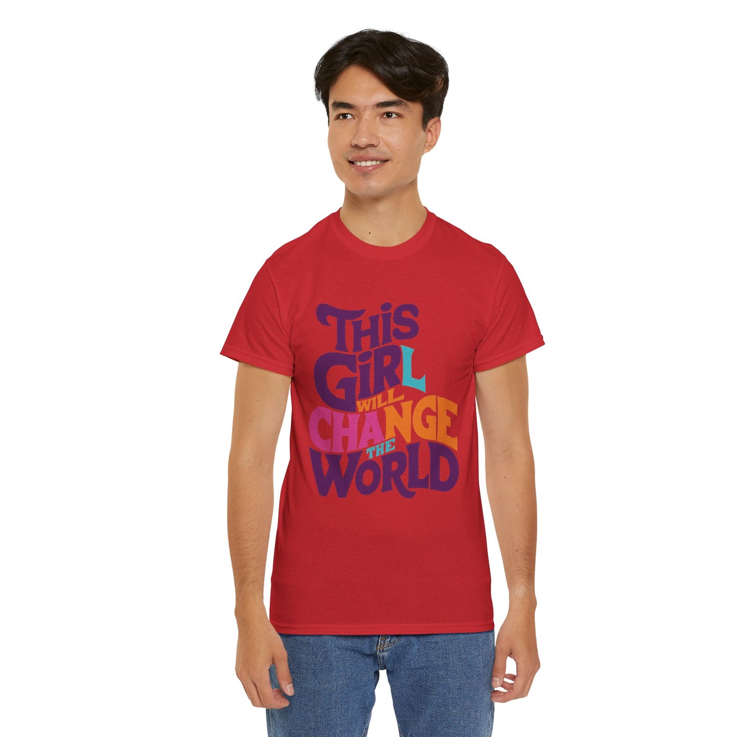 This Girl Printed  T Shirt with Hearts