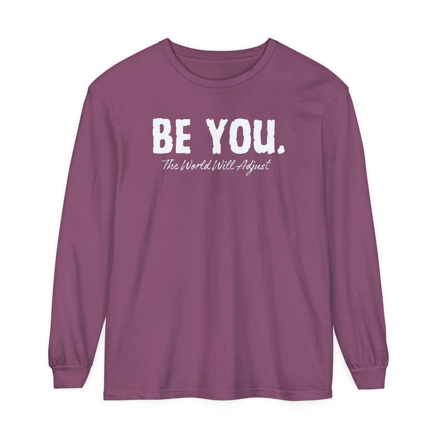 Be You Women Garment-dyed Long Sleeve T-Shirt