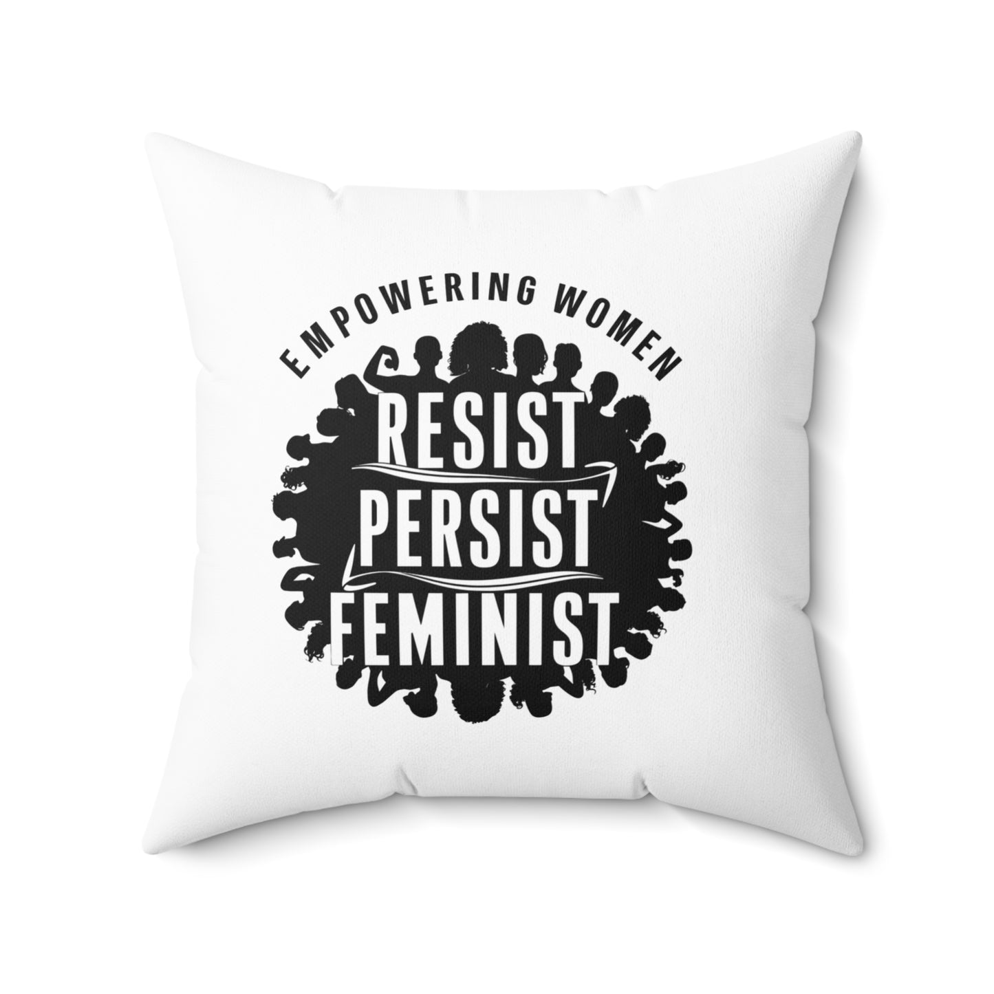 Empowering Spun Polyester Square Pillow