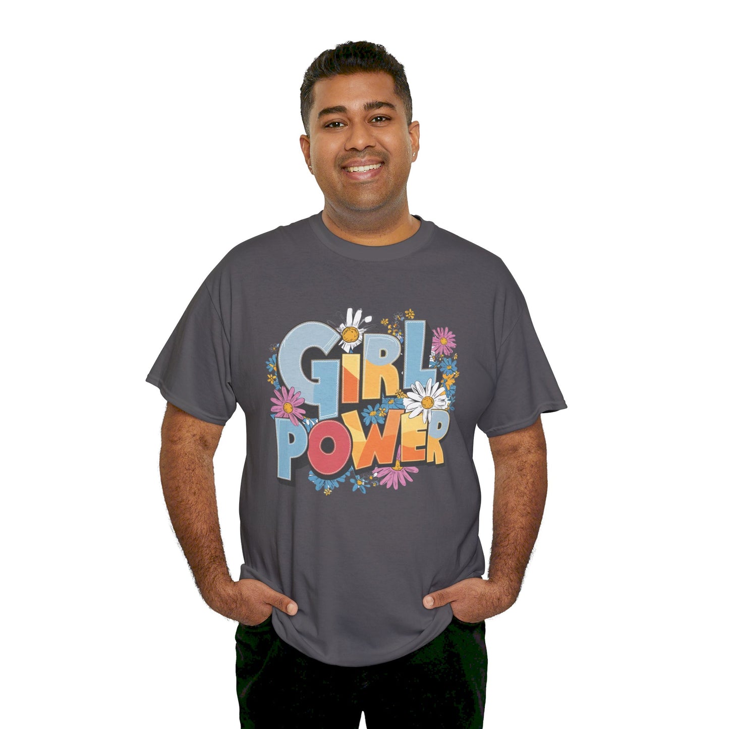 Girl Power Women Heavy Cotton Tee