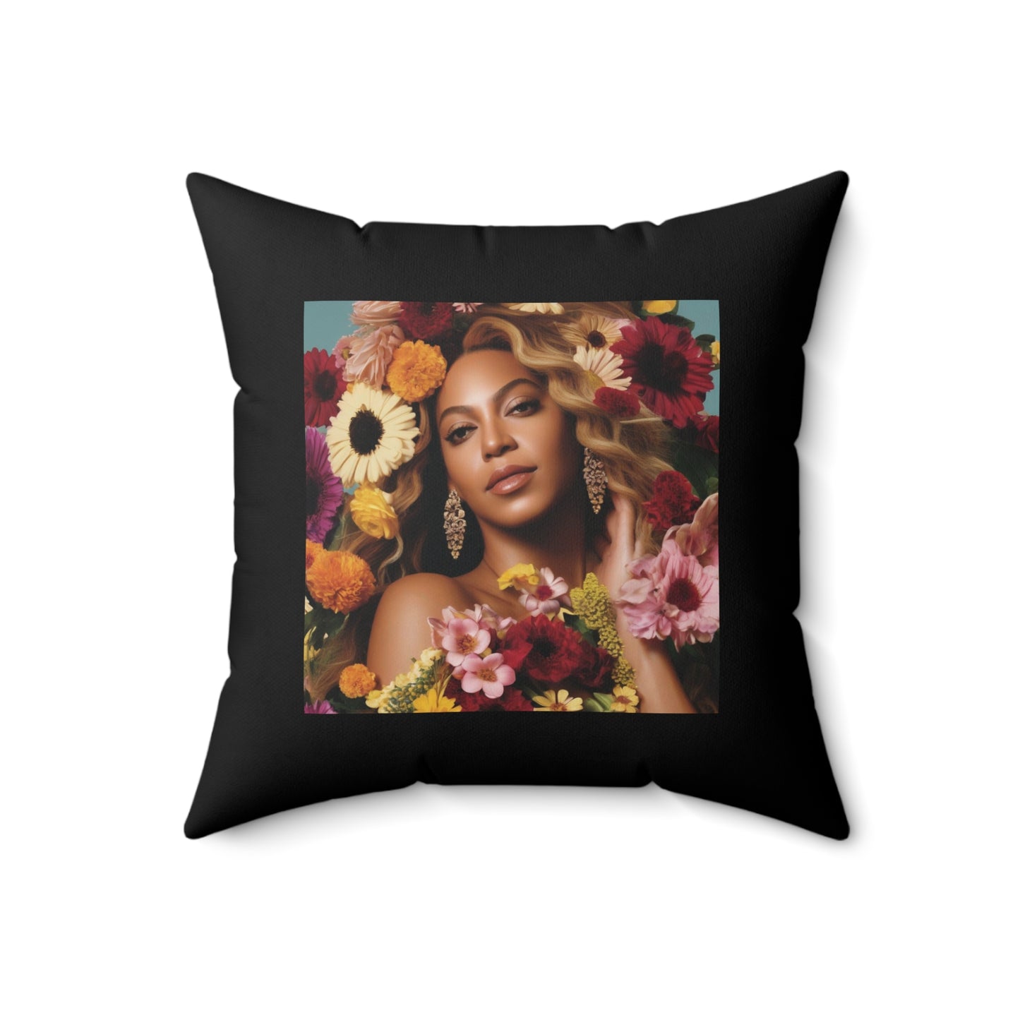 Women Spun Polyester Square Pillow