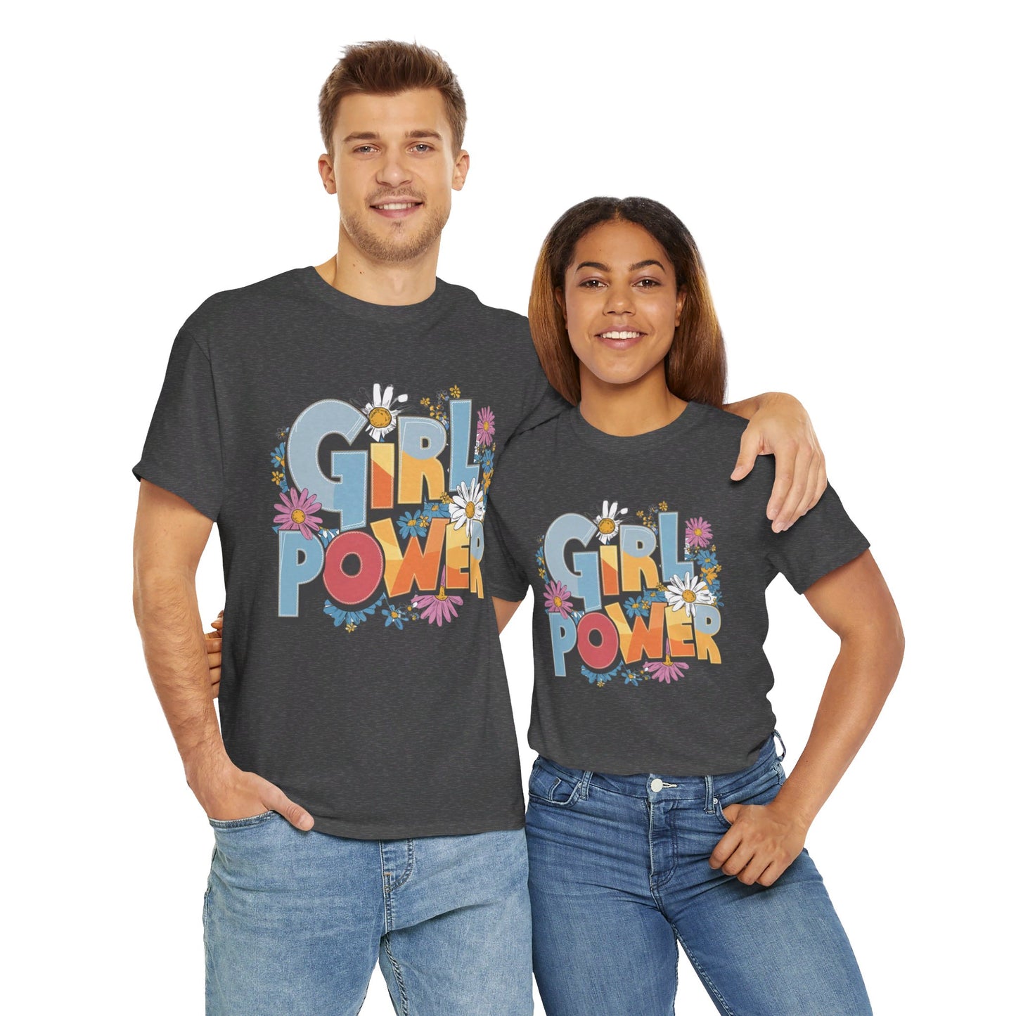 Girl Power Women Heavy Cotton Tee