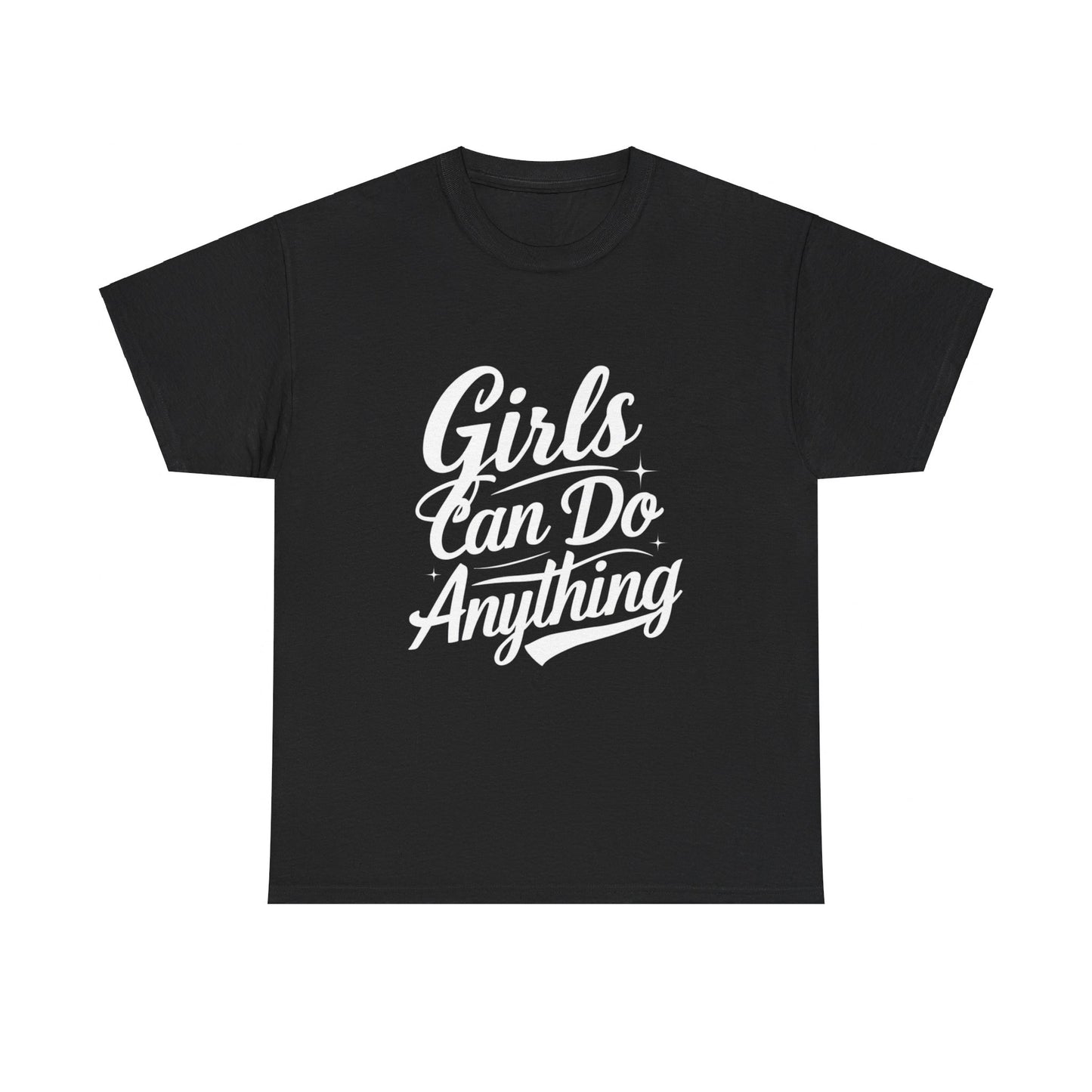 Girls Can Do Anything Women Heavy Cotton Tee