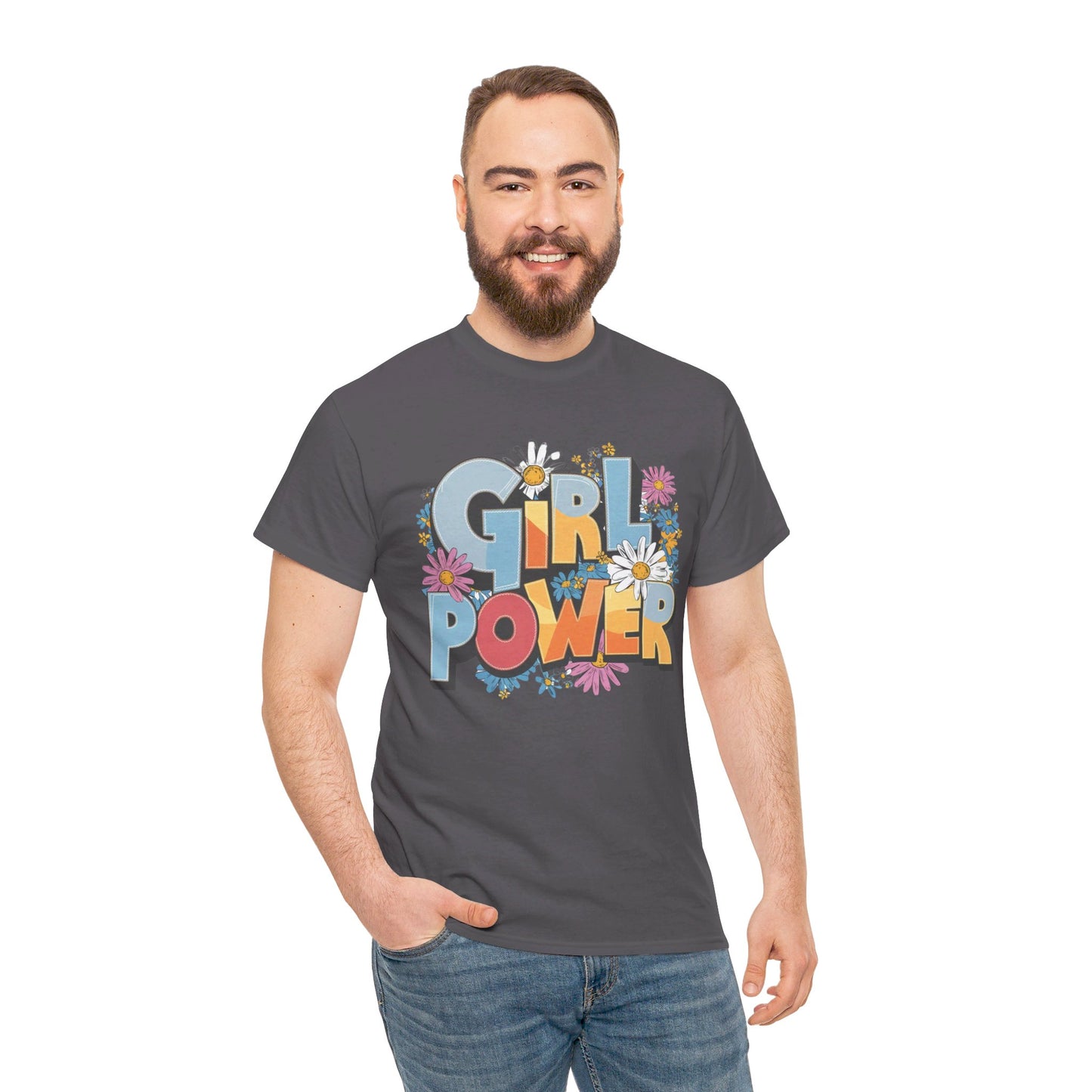 Girl Power Women Heavy Cotton Tee