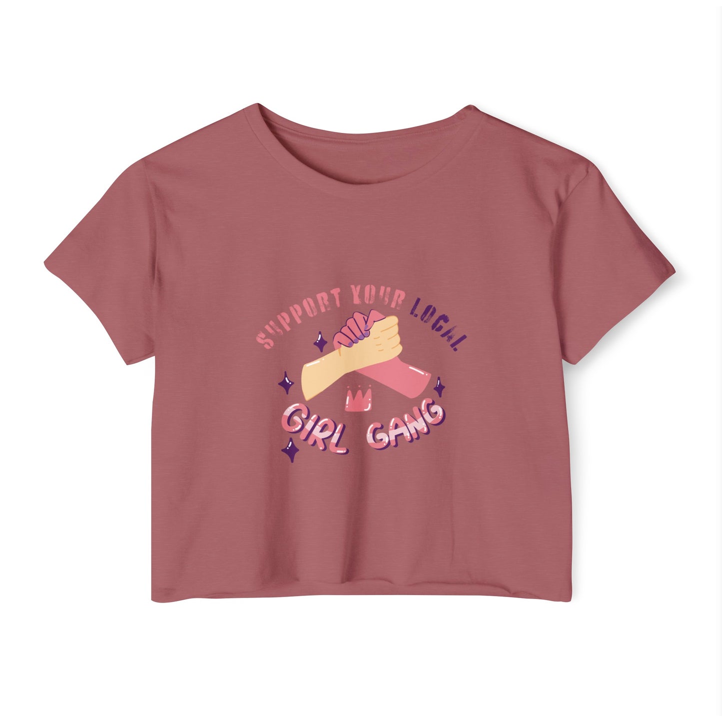 Support your local women's Women's Festival Crop Top
