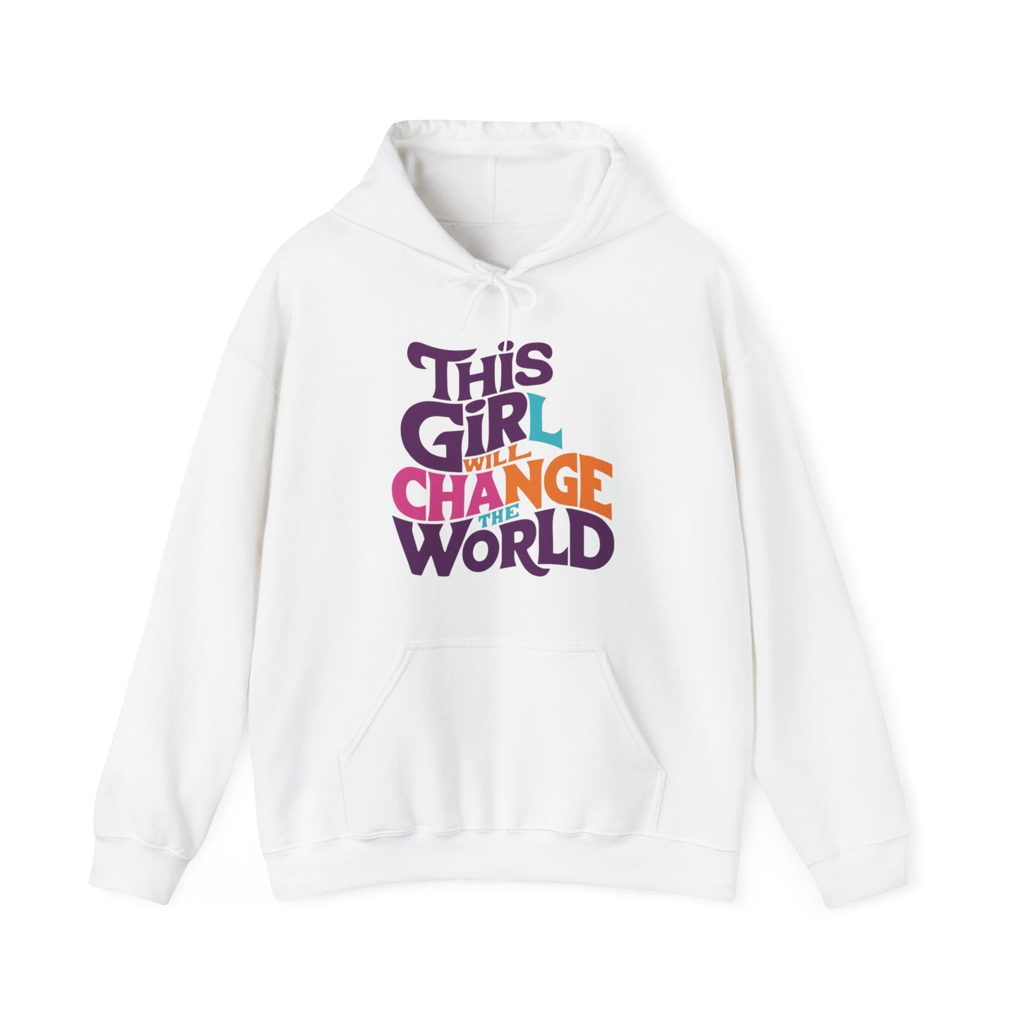 This Girl Will Change The World Unisex Heavy Blend™ Hooded Sweatshirt