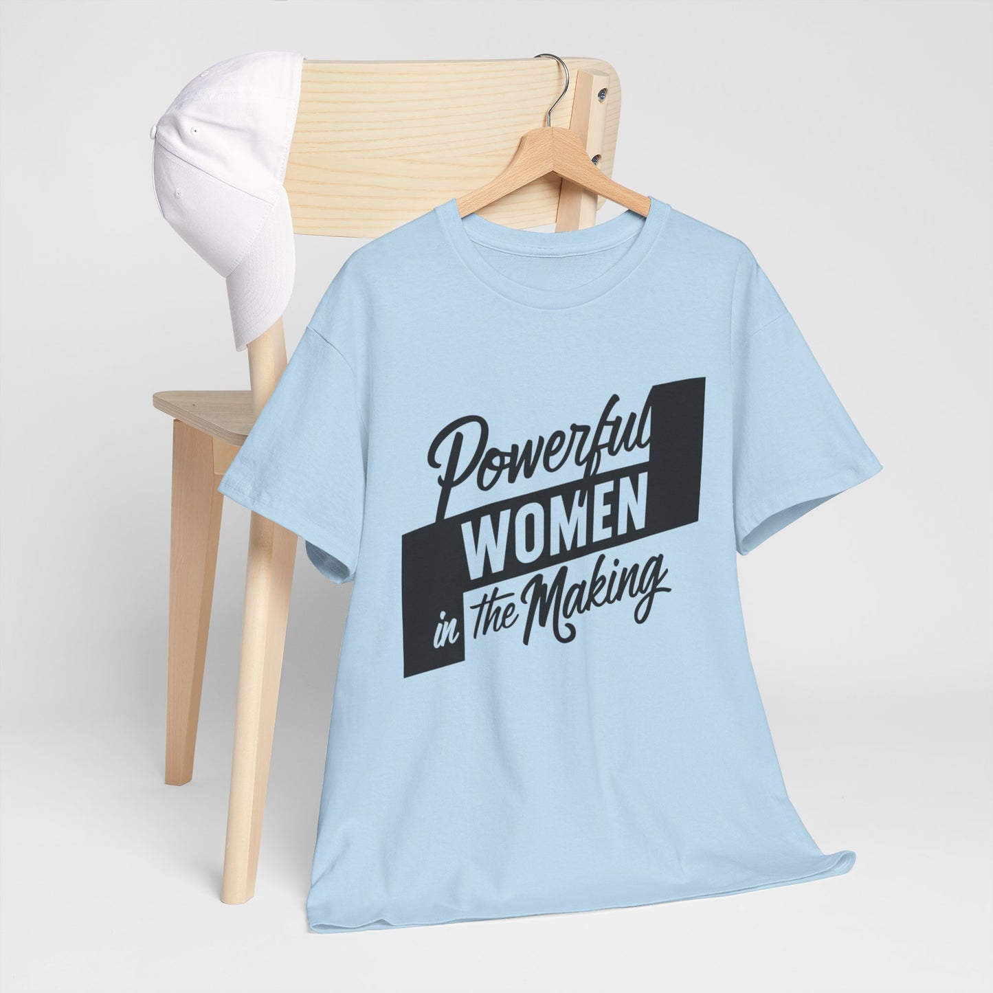Powerful Women Printed T Shirt with Hearts