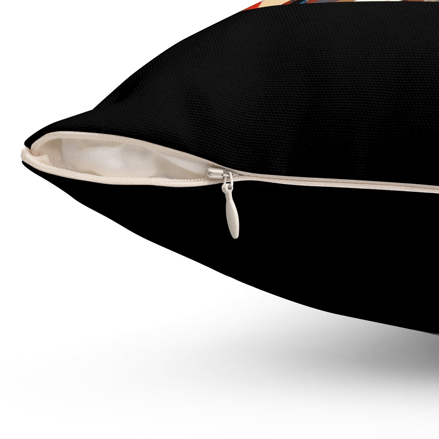 Women Spun Polyester Square Pillow