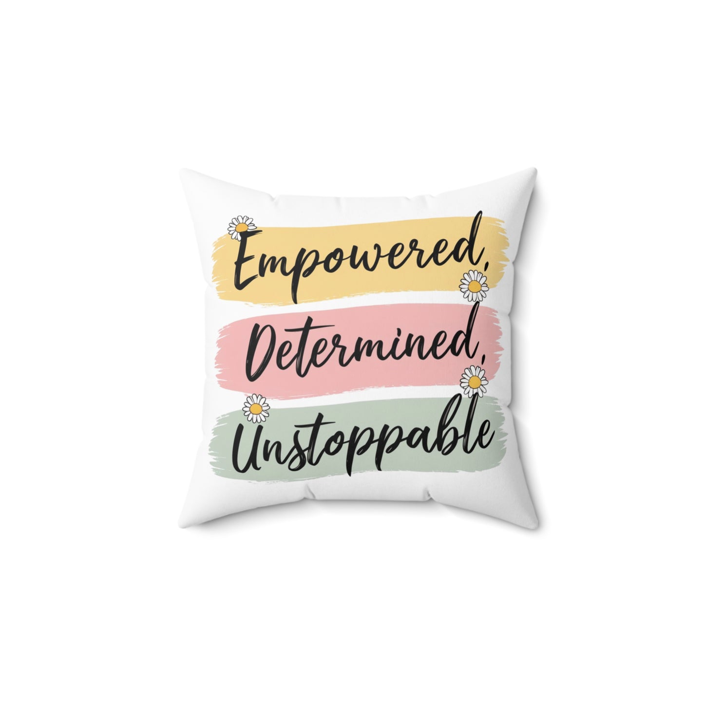 Empowered Spun Polyester Square Pillow
