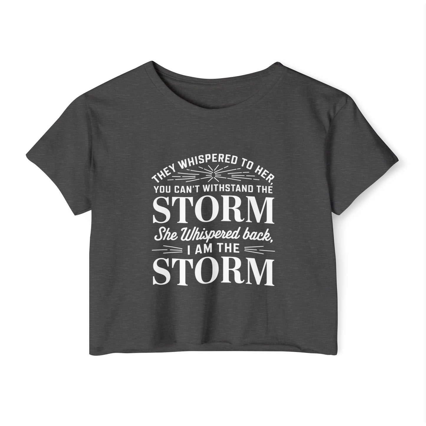 They Whispered Women's Festival Crop Top