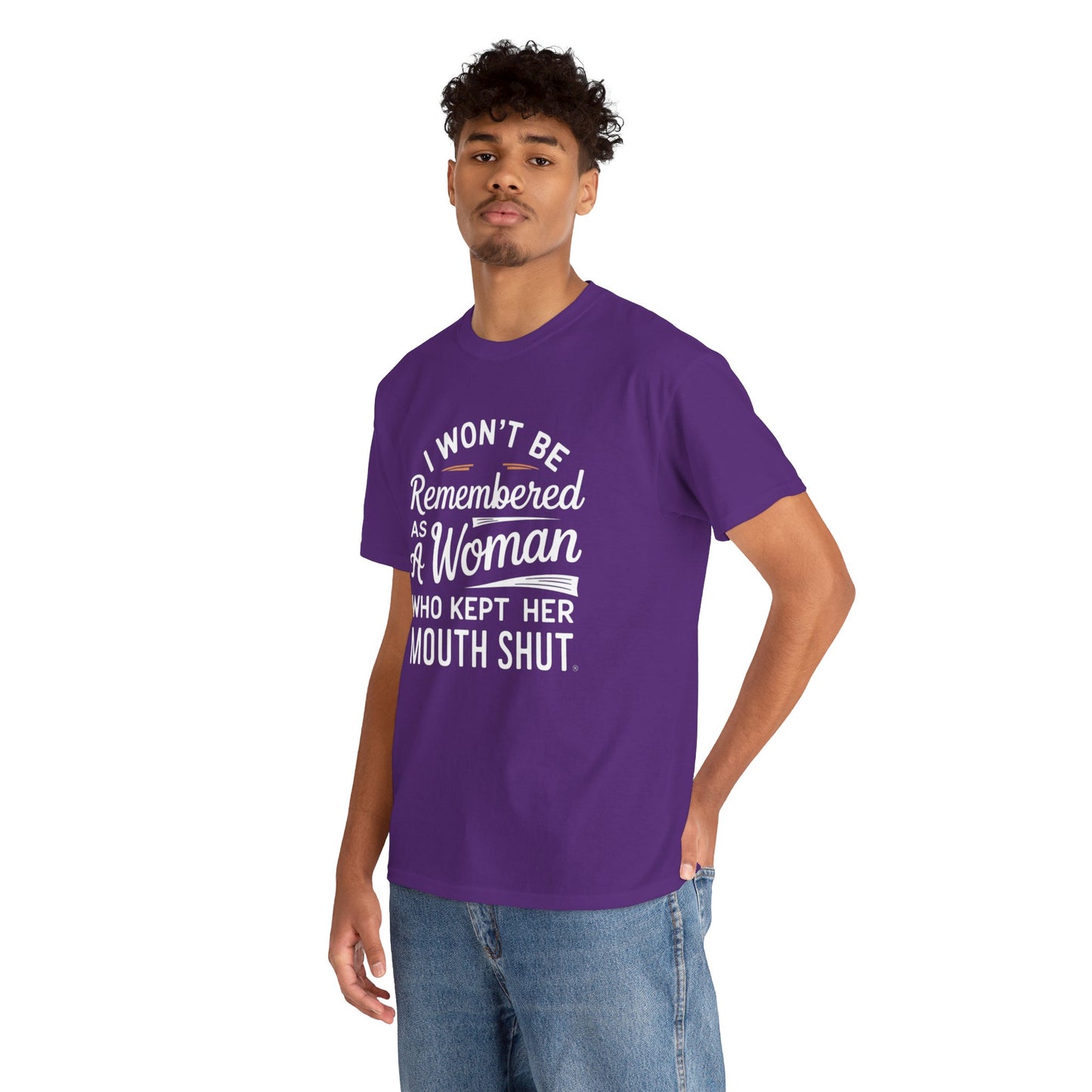 I WON'T Be Printed  T Shirt with Hearts