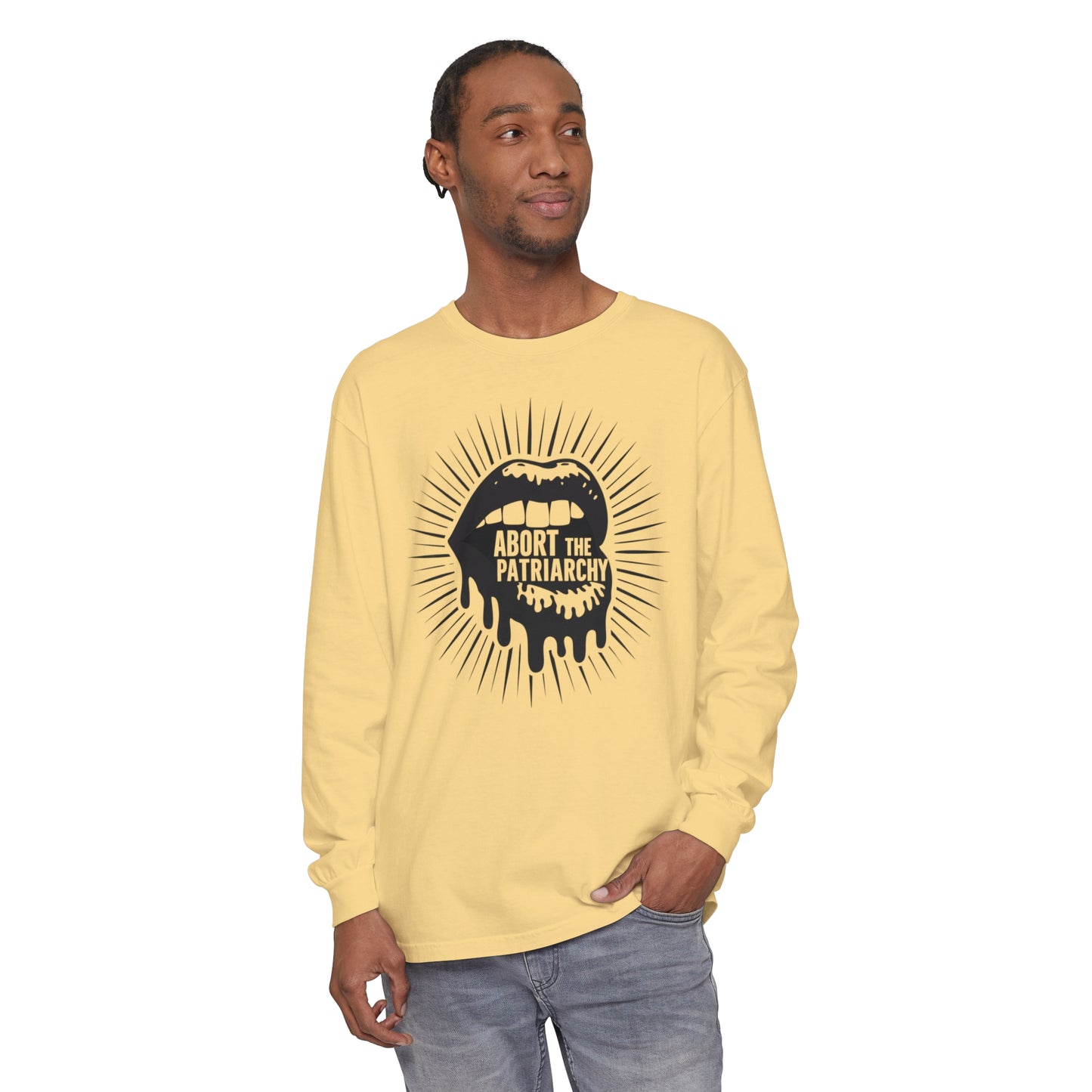 Abort The Women Garment-dyed Long Sleeve T-Shirt
