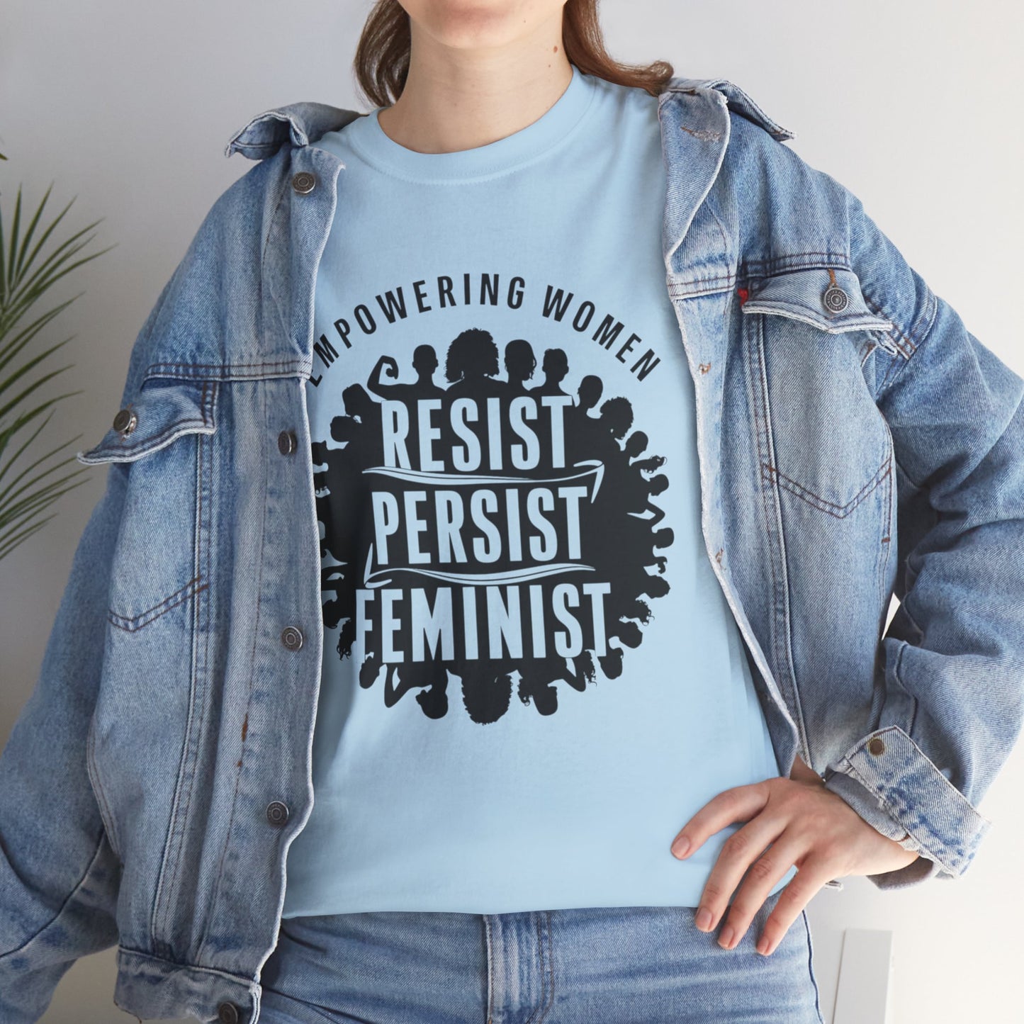 Empowering Women Printed T Shirt with Hearts