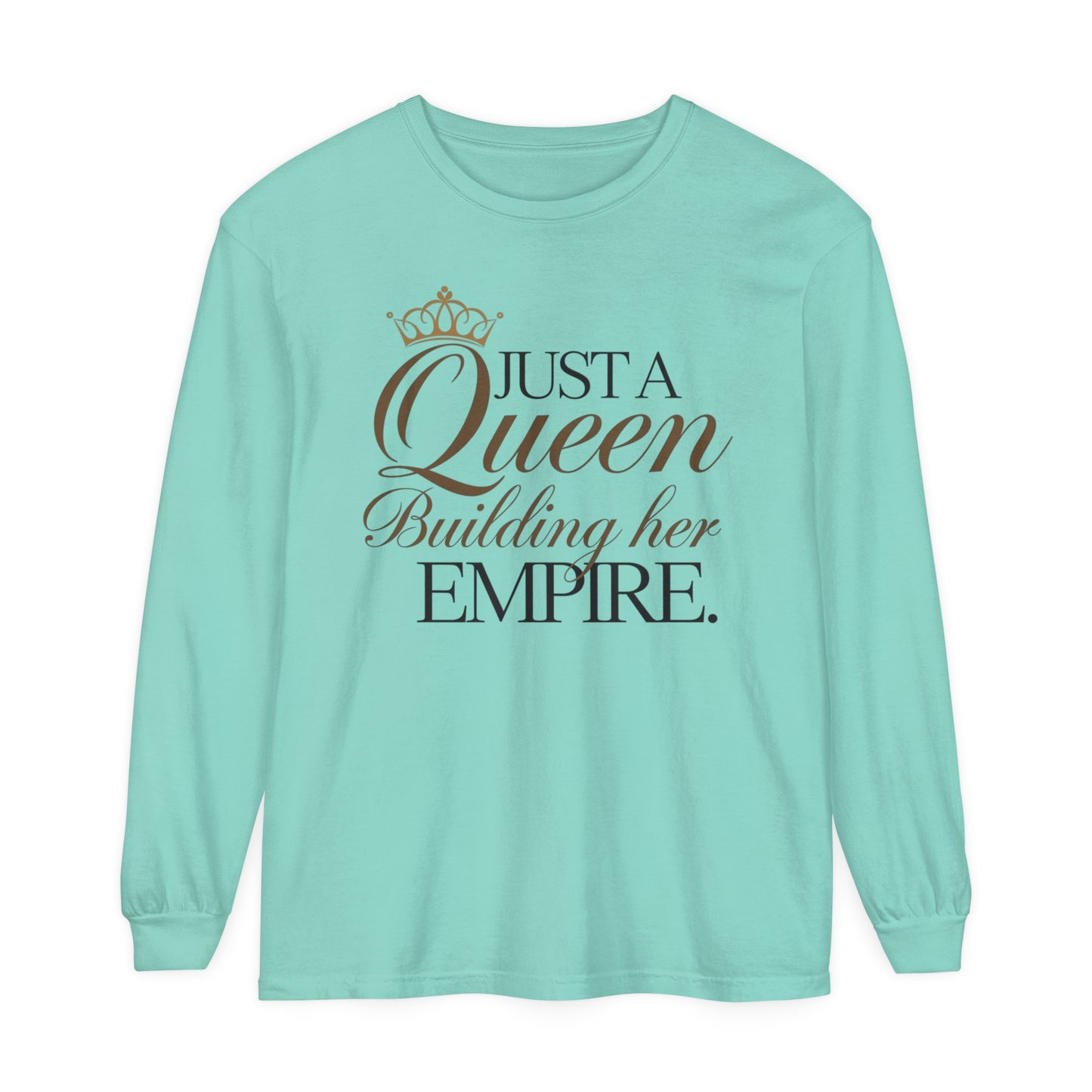 Just A Women Garment-dyed Long Sleeve T-Shirt