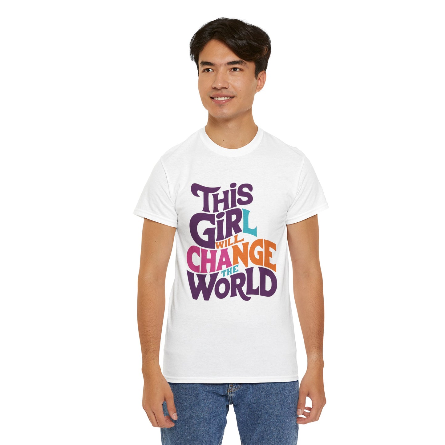 This Girl Printed  T Shirt with Hearts