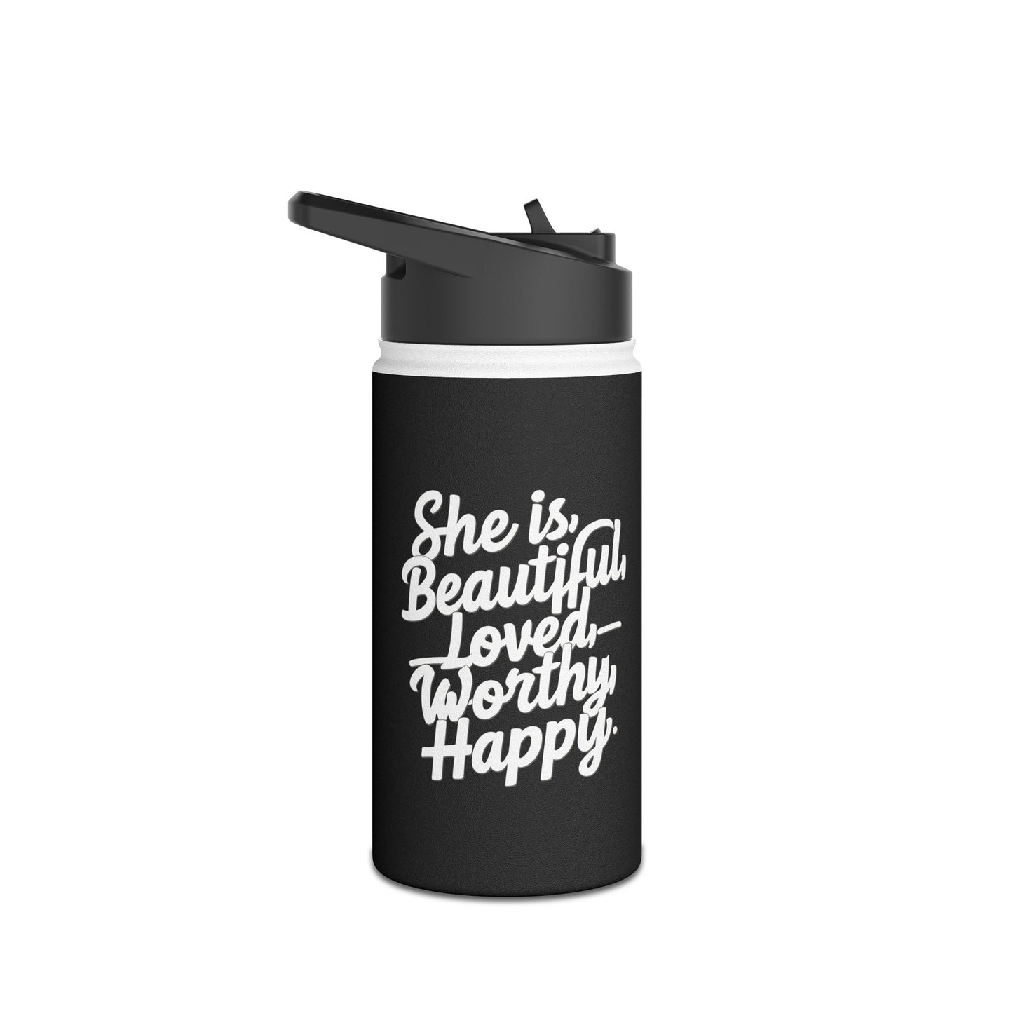 She is  Stainless Steel Water Bottle, Standard Lid