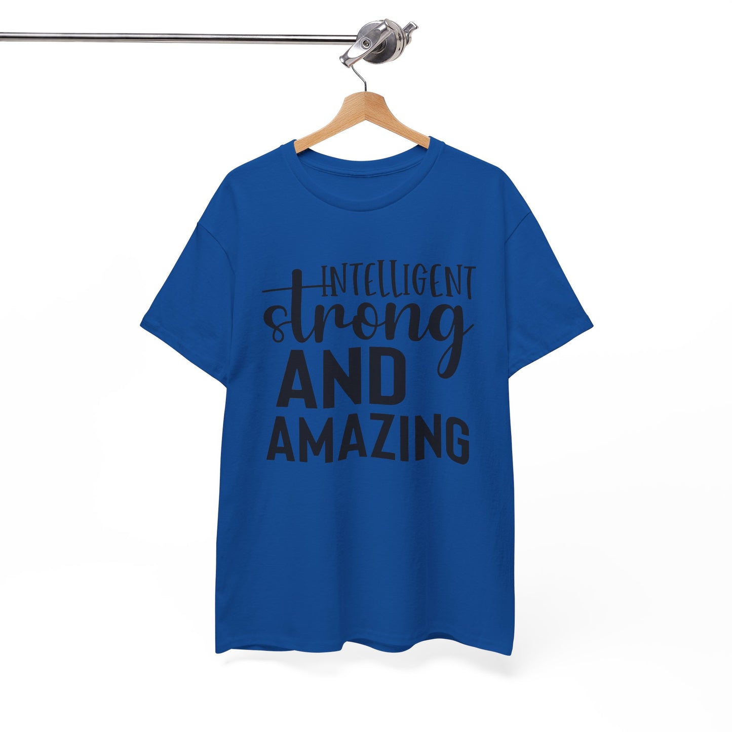 Intelligent Strong Printed T Shirt with Hearts