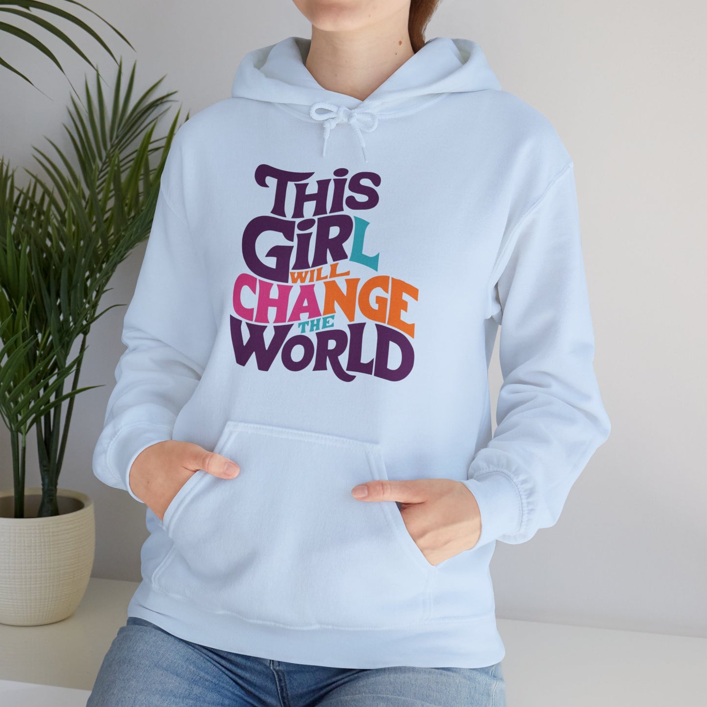This Girl Will Change The World Unisex Heavy Blend™ Hooded Sweatshirt