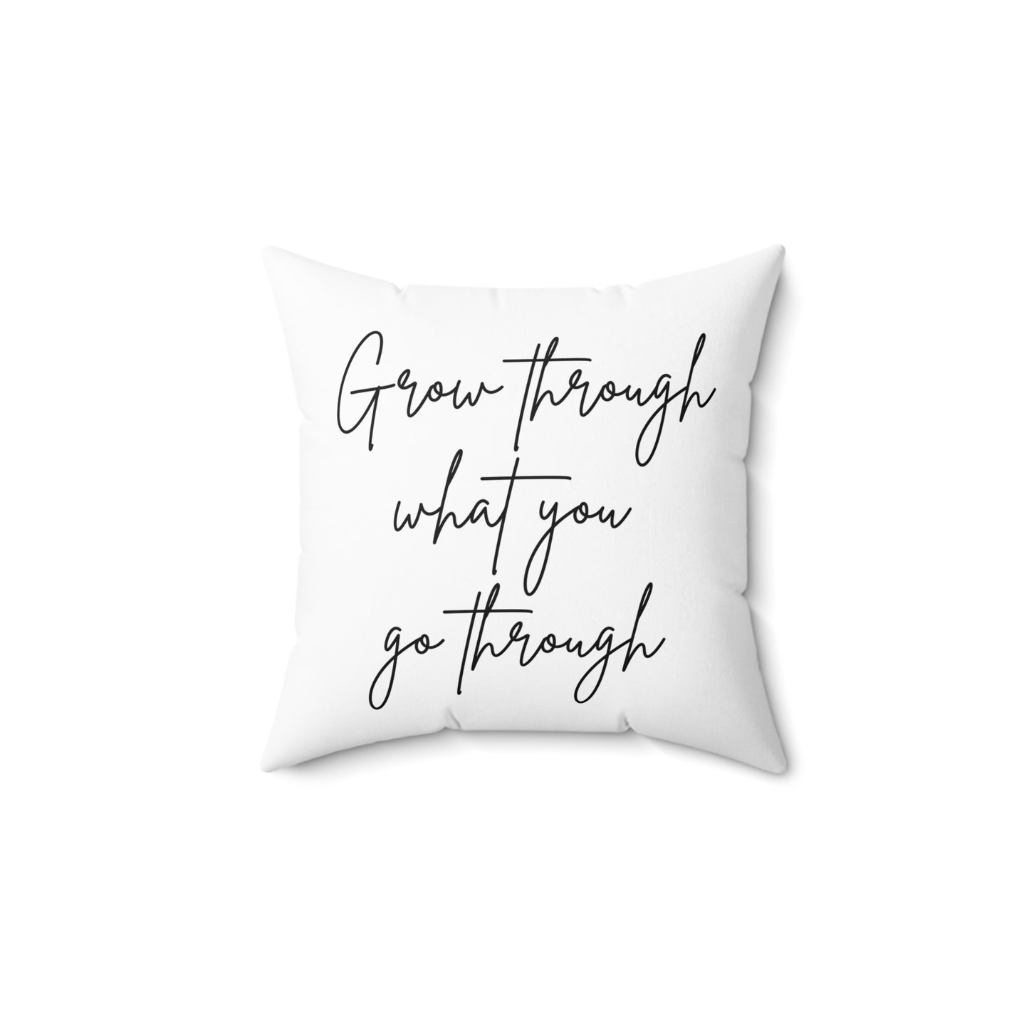 Grow Through Spun Polyester Square Pillow