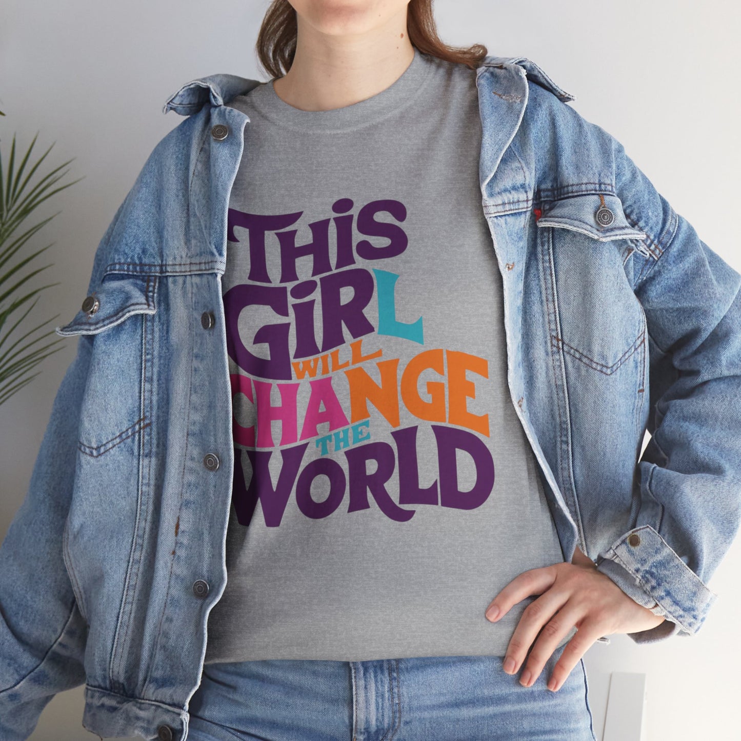 This Girl Printed  T Shirt with Hearts