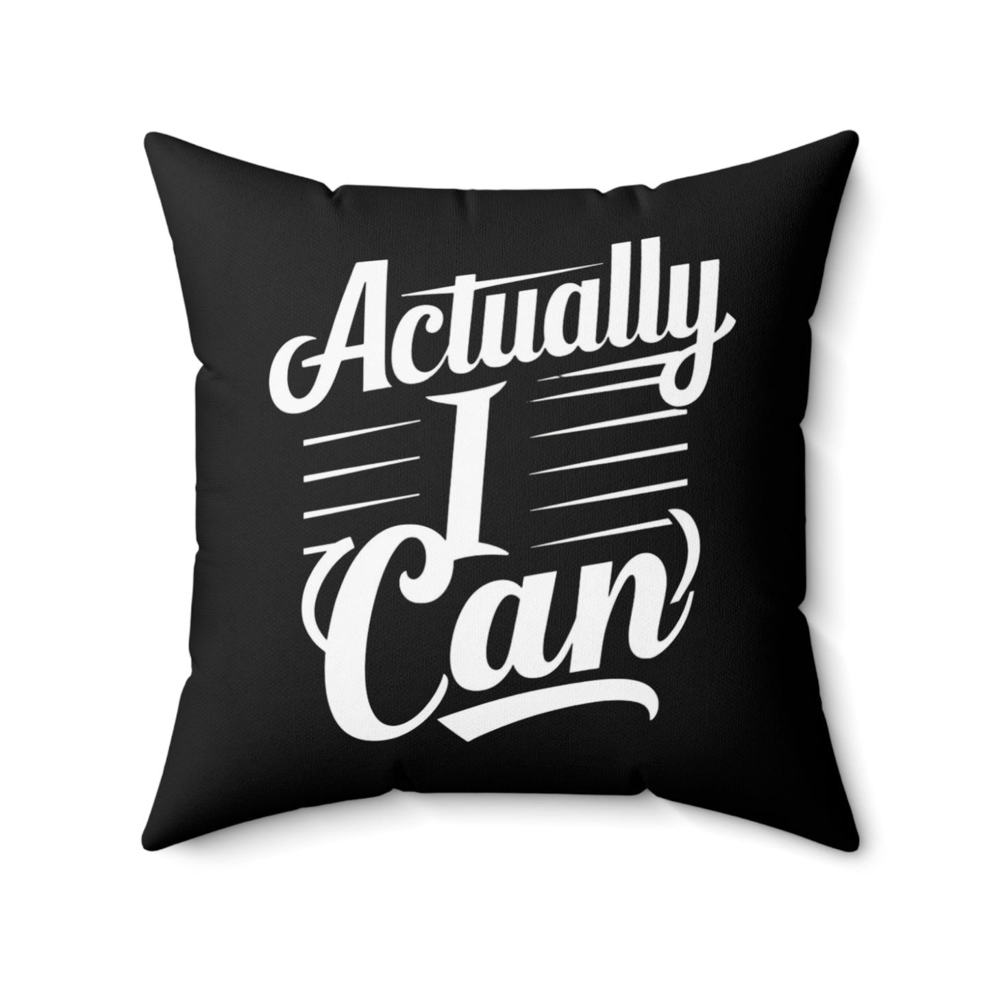 Actually Spun Polyester Square Pillow