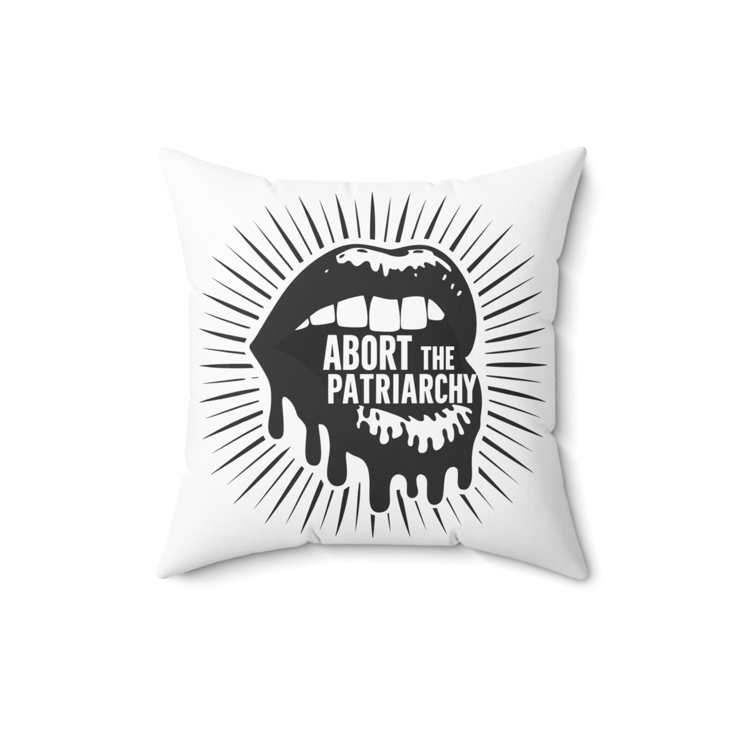 Abort The Spun Polyester Square Pillow