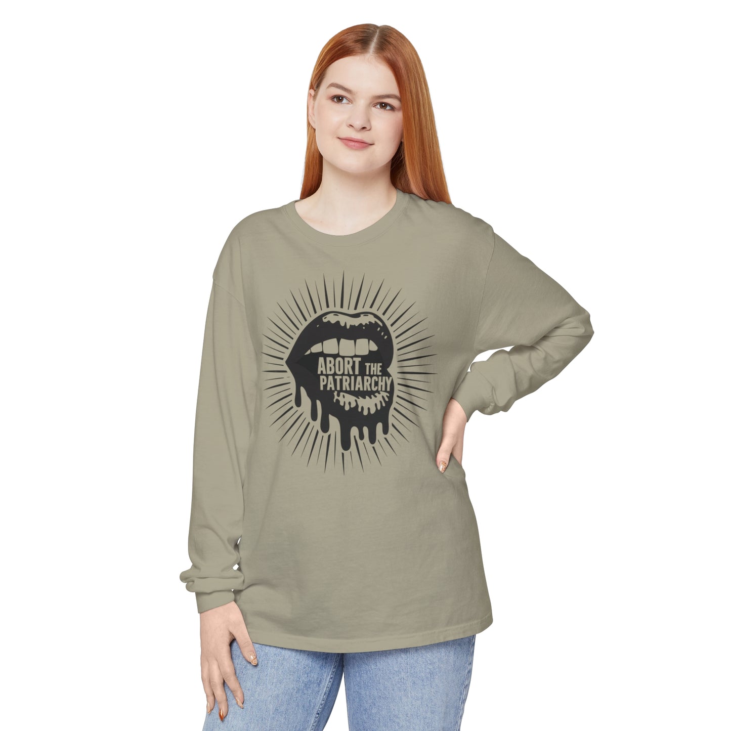 Abort The Women Garment-dyed Long Sleeve T-Shirt