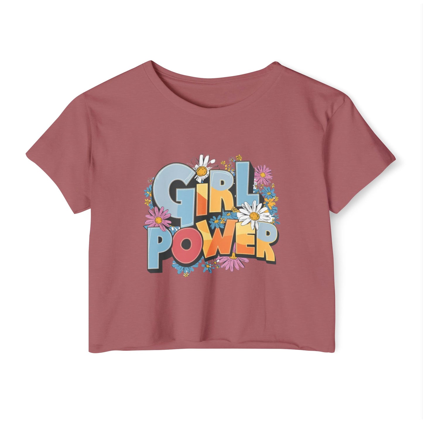 Girl Power Women's Festival Crop Top