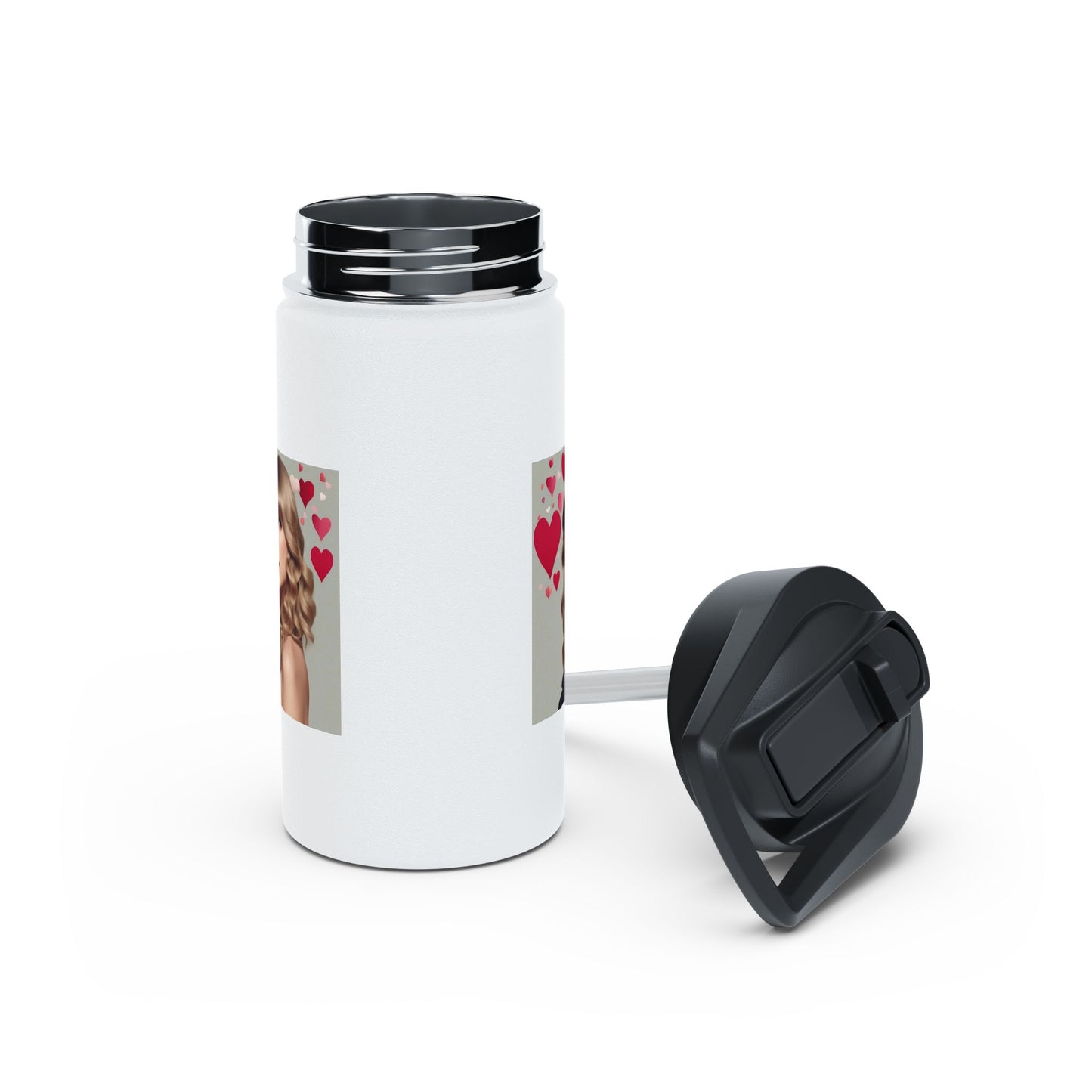 Women Stainless Steel Water Bottle, Standard Lid
